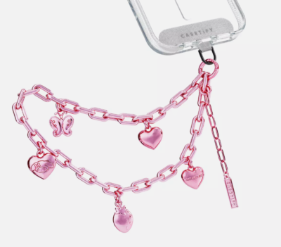 Sanrio My Melody CASETIFY Phone Charm Keychain strap Bracelet Pink