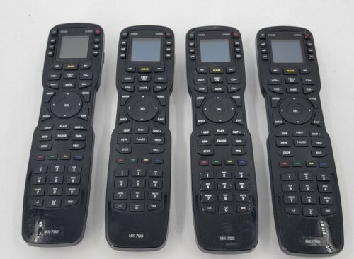 Lot of 4 - URC MX-780 Remote Cosmetic, Screen and Power Issues - AS-IS - EB-7639 - Picture 1 of 6