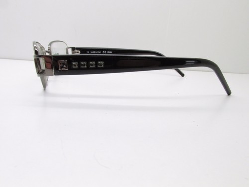 Fendi F941R EYEGLASSES FRAMES 52-17-135 Black Silver Rectangle TV2 35484 - Foto 8 di 9