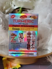 VeetGOLD TUMERIC 💯 Organic Super Whitening Face & Body Corrector Soap 200g X 1