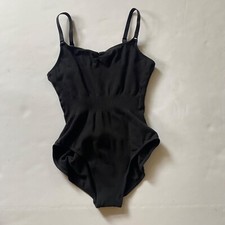 NWT Body Wrappers Pinch Front Camisole Black Leotard 7001 Size A Petite
