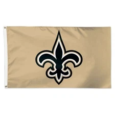 NEW ORLEANS SAINTS GOLD BACKGROUND 3'X5' DELUXE FLAG BRAND NEW WINCRAFT 👀 🏈
