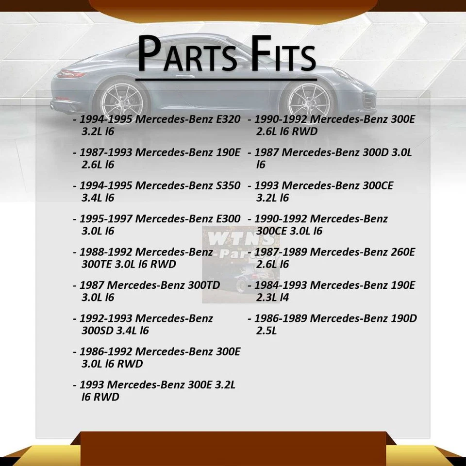 2 передних крепления двигателя для 1993 Mercedes-Benz 300E 3,2 л полный привод - Изображение 2 из 4