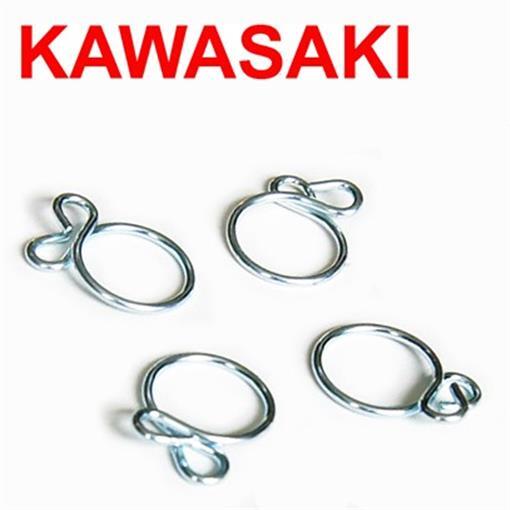 むぎちょこ　 Kawasaki Vacuum Fuel Hose Clamp Clip gas line carb (8mm
