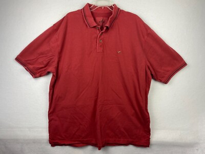 Red Head Brand Polo Shirt Men's 2XL Short Sleeve Golf Blue Collared  3 button