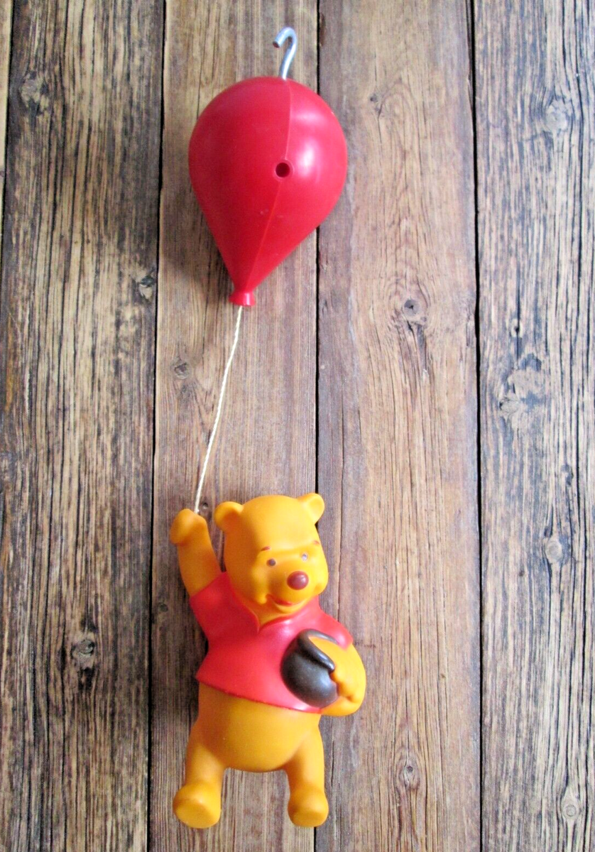 Vintage Walt Disney Musical Winnie the Pooh Hanging Red Balloon Vintage Walt Disney Musical Winnie the Pooh Hanging Red Balloon