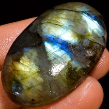 Natural Labradorite Oval Shape Cabochon Loose Gemstone 67.5 Ct 42X26X8mm EE37560