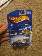 2003 Hot Wheels #19 First Editions 7/42 1/4 MILE COUPE Purple w/Chrome 5 Spokes