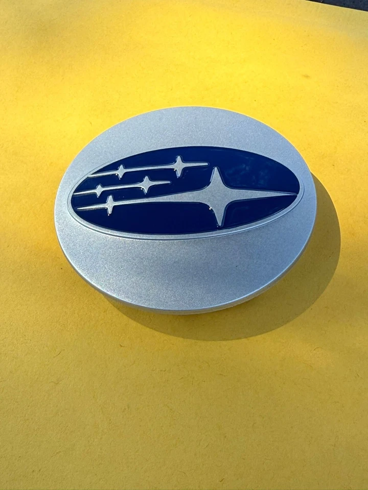 Set Of 4 Subaru Silver Blue Wheel Center Cap, 28821SA030 - Изображение 2 из 4