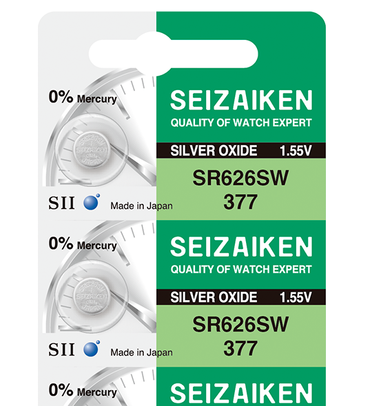 ソイリッチ Seizaiken 377 SR626SW 1.55V 0%Hg Silver Oxide Watch Battery | eBay
