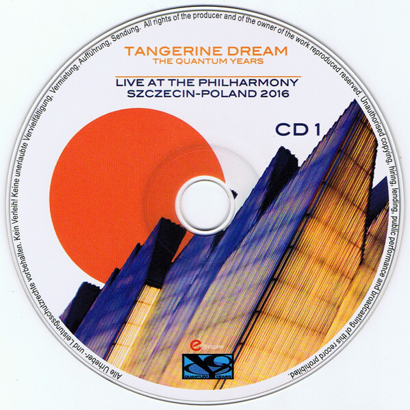 Tangerine Dream Live At The Philharmony SzczecinPoland 2016 (2xCD
