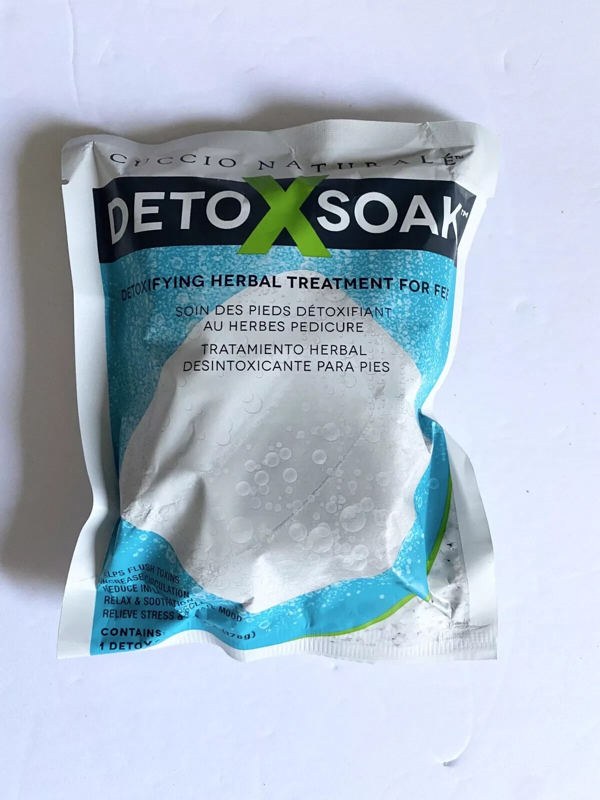 Cuccio Naturale DetoxSoak 6.3oz Individual Packet Nail Treat