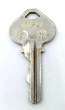 Vintage Key Ilco A101101 RU46 07 USA Made Appx 2" Replacement Lock Door Cabinet