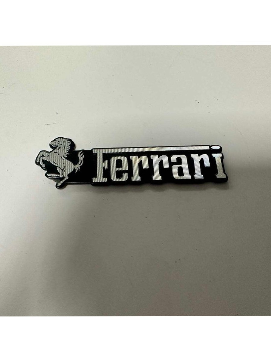 Autocollant De Voiture Pour Ferrari SF90 F8 812 458 456 296 430 F12 Garde-Boue Fenêtre Pare-Chocs Corps Badge Emblème 3D Métal Course Cheval