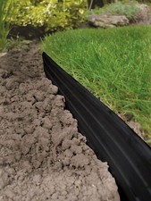 Swift Edge Garden Edging - Lawns, Borders, Paths - 100mm tall - 24m - Black