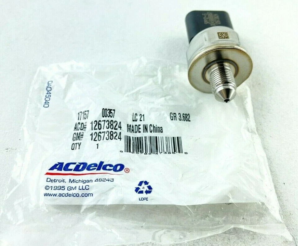 Sensor de presión de riel de combustible ACDelco 12673824 14-16 Cadillac Chevy GMC 4,3 5,3 6,2 L Foto 2 de 3