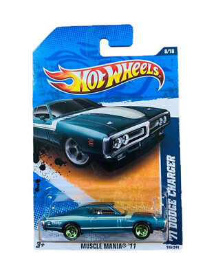Hot Wheels 2011 '71 Dodge Charger Teal #108/244 | eBay