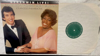 TAS LIST JAZZ /Sarah Vaughan / Michael Tilson Thomas LAPO Gershwin Live Vinyl LP