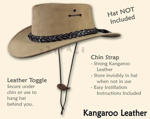 leather hat chin strap