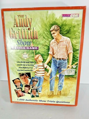 VTG The Andy Griffith Show Trivia Board Game TALICOR 1998 Made in USA ...