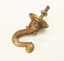 Vtg mid century regency ceiling wall porch pole plant light hook hanger MCM