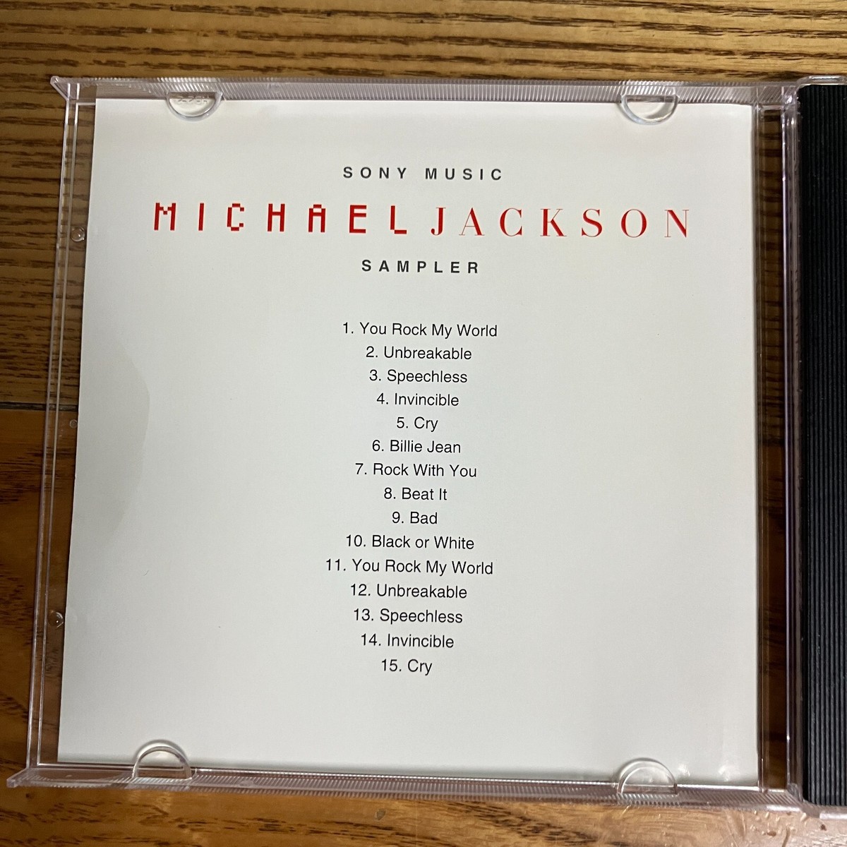 Michael Jackson - Sony Music Sampler Korea Promo CD Rare 2001