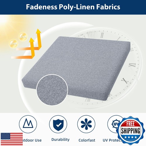 Favofamilie Outdoor Chair Cushions Set of 4, Water-Resistant and Fadeness 17" - 第 5/5 張圖片