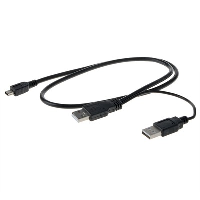 USB Charger+Data SYNC Y Cable Cord For Hitachi 2.5'' Portable Hard Drive Disk HDD