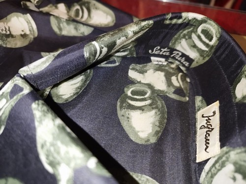 Camicia Uomo Fantasia Pura Seta Manica Lunga Ingram® Rodrigo® Leggera Italiana - Foto 21 di 47