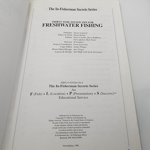 Freshwater Fishing Sports Paperback Book from In Fisherman Magazine 1998 - Picture 4 of 5