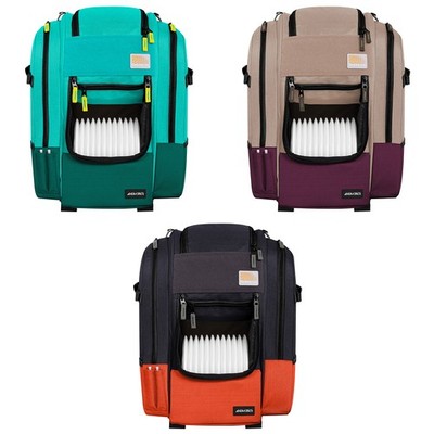 Axiom Disc Golf Bag Voyager Slim Backpack Holds 16-18 Discs