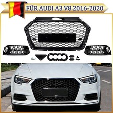 Wabengrill Nebelscheinwerfer Blende Gitter Kühlergrill für Audi A3 V8 2016-2020