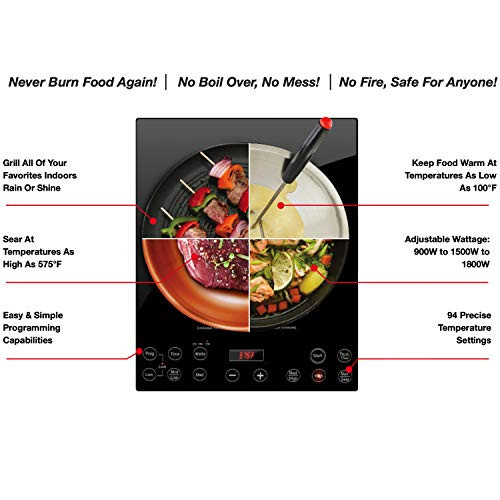 Pro Chef Induction Cooktop, NSF-Certified, Commercial-Grade, Portable, - Picture 3 of 7