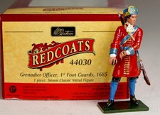 W BRITAINS The Redcoats Grenadier Officer 1st Foot Guard Set 44030 MIB