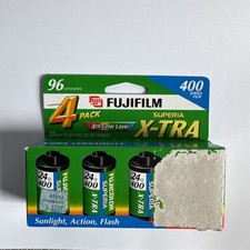 Fujifilm Superia X-Tra 400 35mm Color Film 4 Rolls x 24 Exposure Exp 2005