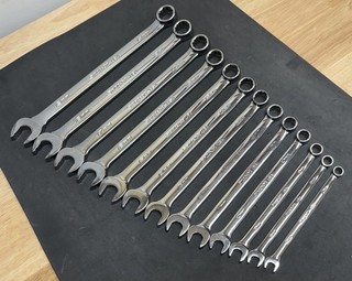 Snap on 13pc Metric Flank Drive Plus Wrench set 7 19mm Combination Wrenches