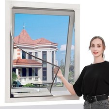 DIY Magnetic Window Bug Screen for Windows Max 142 x 89cm - Any Size Smaller Adj