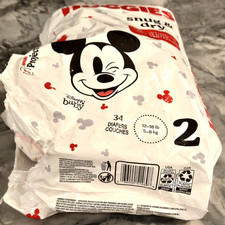 HUGGIES Disney Snug Dry Baby Diapers Size 2 12-18 lbs ; 11 Count; Open Package