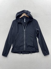 Fabletics Women s Medium Black Zip Jacket with Hood Lightweight