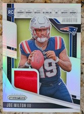 Sports Cards 2025 Panini Prizm Joe Milton III Rookie Silver Prizm Premier...