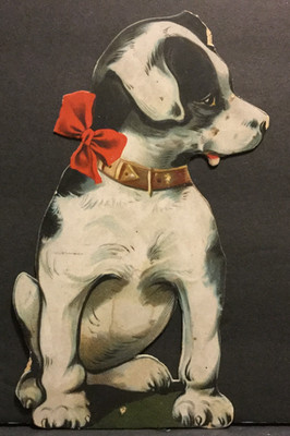 1930's? Yankee Label Bread Die-Cut Dog Advertising Piece 6'' Tall Sku228