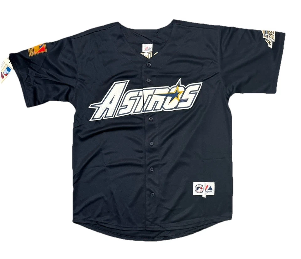 Camiseta deportiva retro para hombre Jeff Bagwell Houston Astros 1994 azul marino alternativo grande” Foto 2 de 3
