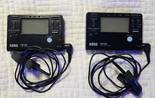 Korg TM-60 Tuner Metronome Combo Black w/ Clip-On Pickup Cable, Works Great