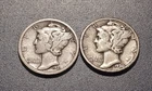 Mid-grade 1928-D & 1930-S Mercury Dimes