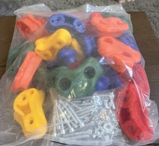 NEW Rock Climbing Holds For Kids Indoor Outdoor Rock Wall Kit 25 DYI