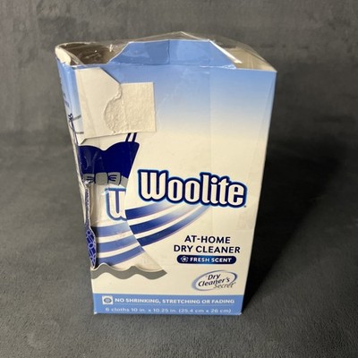Woolite at Home Dry Cleaner 6 Cloths Fresh Scent 2013 Discontinued Open Box