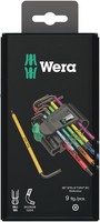 Wera WinkelschlüSselsatz 967 SPKL/9 Torx® BO Multicolour, Blacklaser, 9-Teilig,