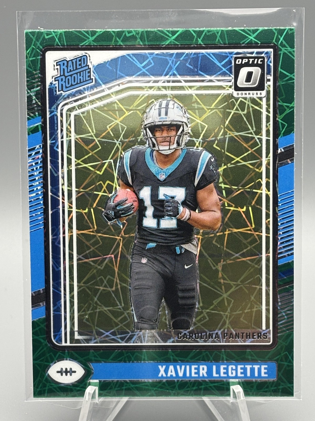 2024 Donruss Optic #299 Xavier Legette Green Velocity