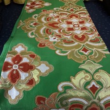 Furisode FUKURO OBI obi length 15ft pure silk Rokutsuu kimono belt embroidered