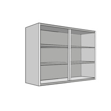 Natural Oak Flat Pack Kitchen Base & Wall Units/ Cabinets and End Panels